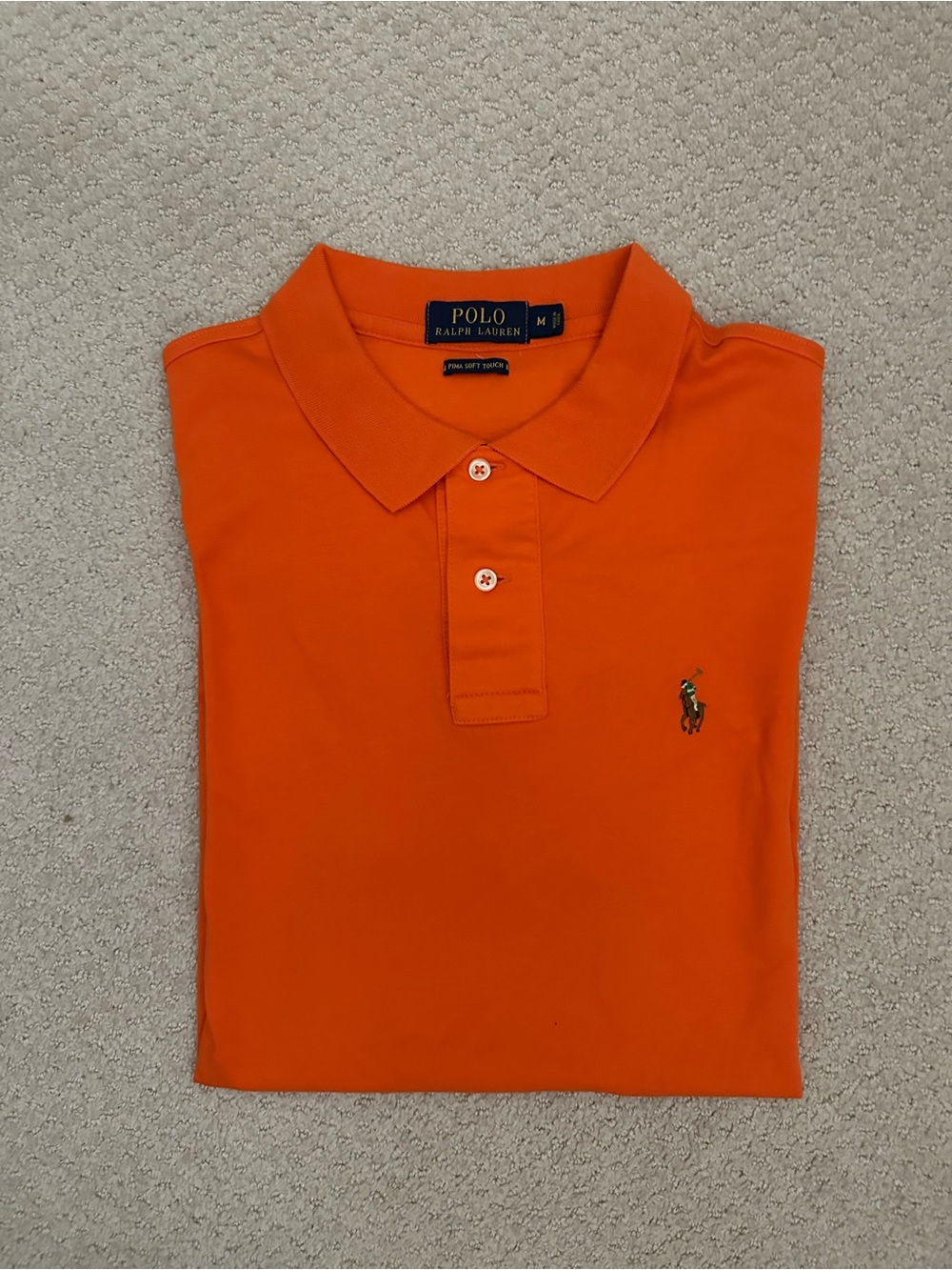 Polo Ralph Lauren Men’s Orange Polo Shirt